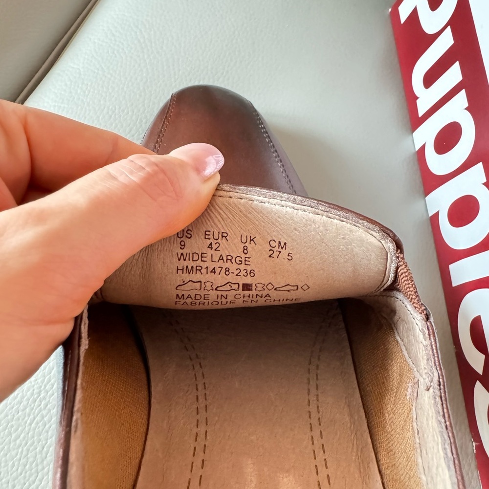 NWT Hush Puppies Men's Hulett Workday Slip-On Loafer Brown size 9 - Picture 4 of 9